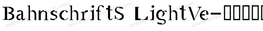 BahnschriftS LightVe字体转换